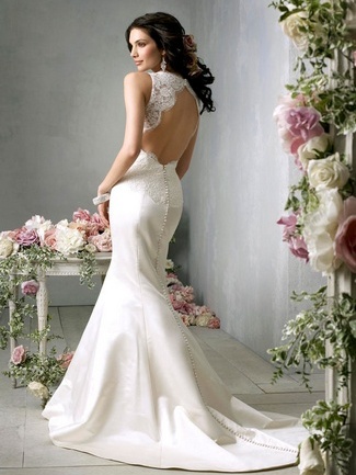 Backless Wedding Dress