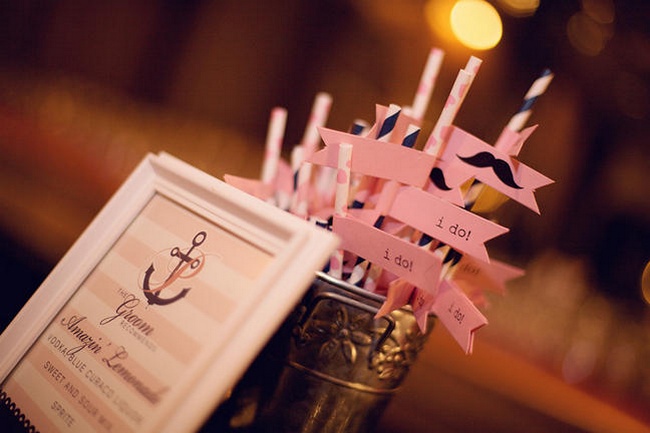 Nautical Wedding in Navy Blue and Pink