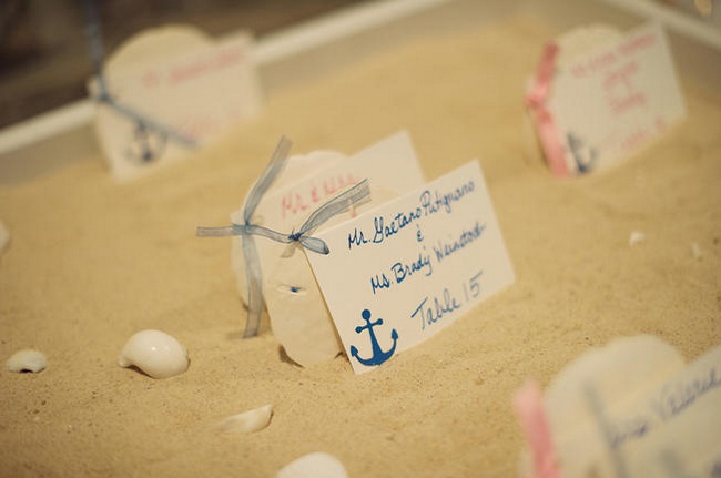 Nautical Wedding in Navy Blue and Pink