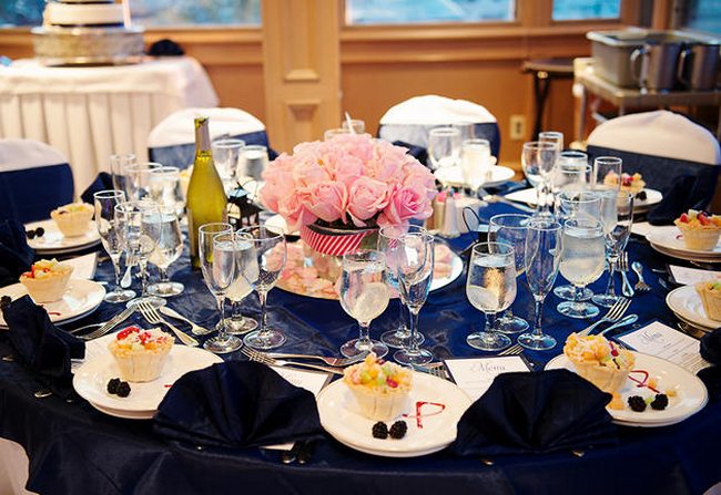 Nautical Wedding in Navy Blue and Pink