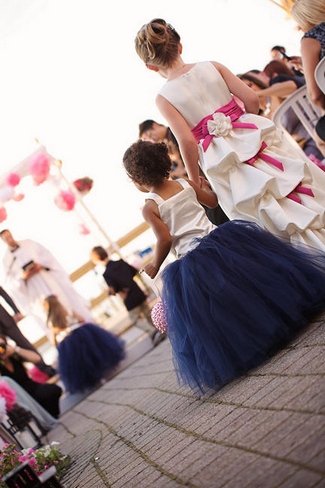 Nautical Wedding in Navy Blue and Pink