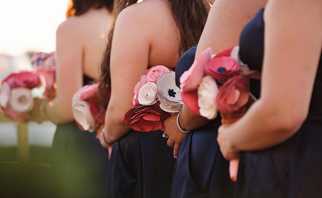 Nautical Wedding in Navy Blue and Pink