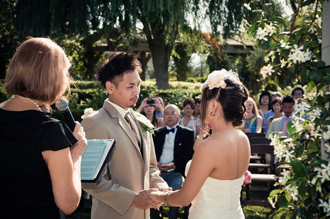 Pink and Peach Summer Vineyard Vintage Wedding