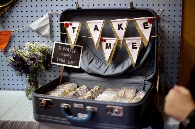 Red and Blue Rustic DIY Wedding