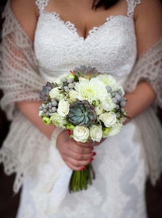 Red and Blue Rustic DIY Wedding