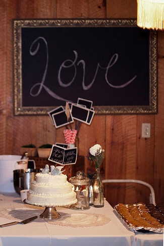 Red and Blue Rustic DIY Wedding