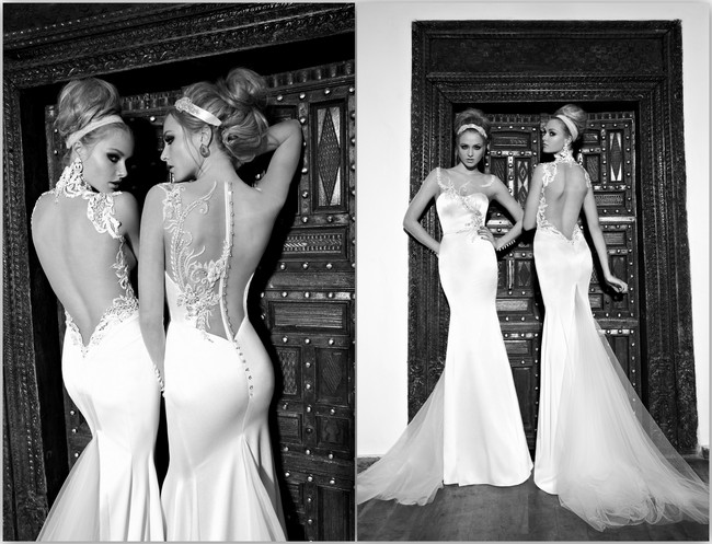 Sexy Backless Wedding Dresses and Gowns 2013