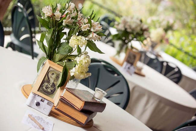 Vintage Navy and Ivory DIY Wedding