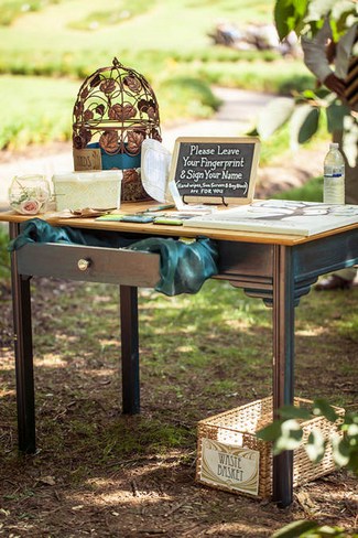 Vintage Navy and Ivory DIY Wedding