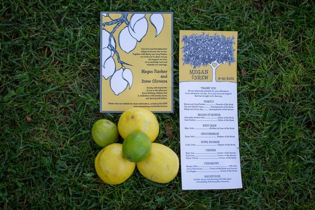 Lime Green and Yellow Handmade Wedding