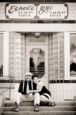 {Engagement Shoot} 1930s Themed Retro Love in Colorado