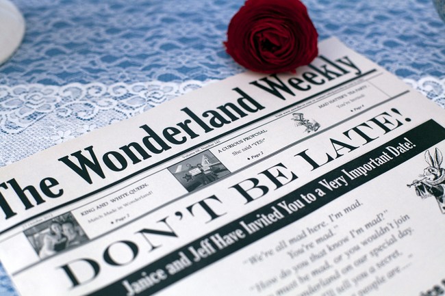 Alice in Wonderland Wedding Ideas