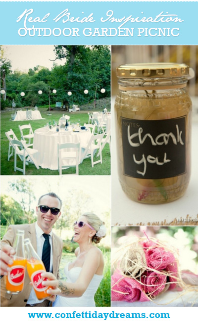 Outdoor Picnic Garden Wedding Franschhoek {Real Bride}