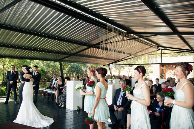 Red White & Aqua Carnival of Love {Real Wedding}