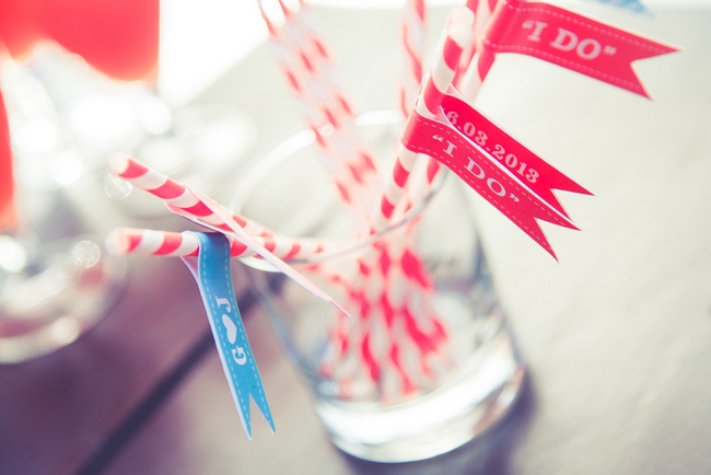 Red White & Aqua Carnival of Love {Real Wedding}