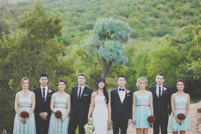 Red White & Aqua Carnival of Love {Real Wedding}