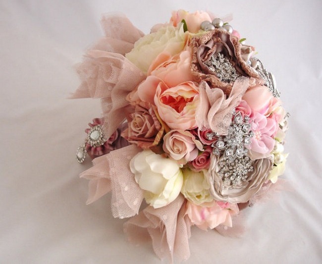 Brooch Bouquets - Rustic Wedding Chic