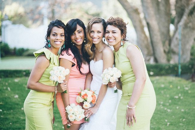 Peach and Turquoise Wedding {Real Bride}