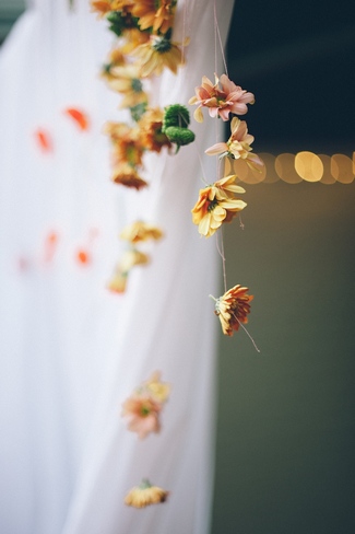 Peach and Turquoise Wedding Real Bride