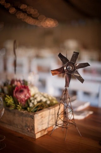 Windmills & Bunting Farm Wedding at Olive Grove