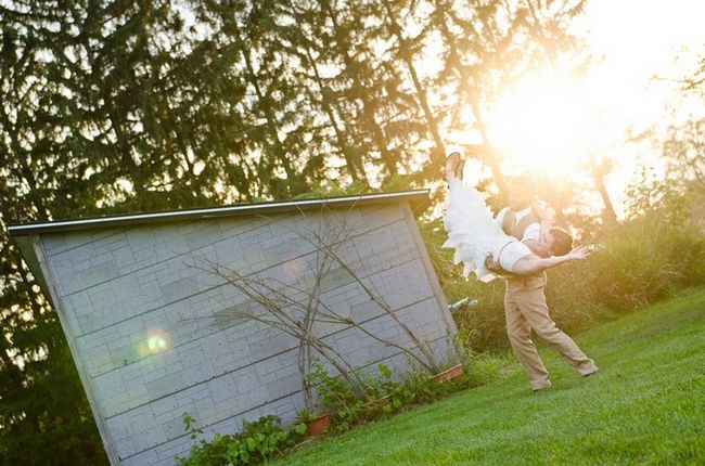Cheerful  DIY Outdoor Wisconsin Wedding