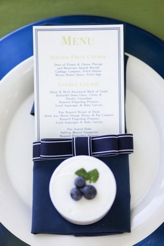 Citrus Navy Country Club Wedding Ideas