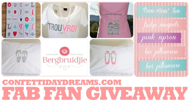 ConfettiDaydreams Berg Bruidjie Give Away