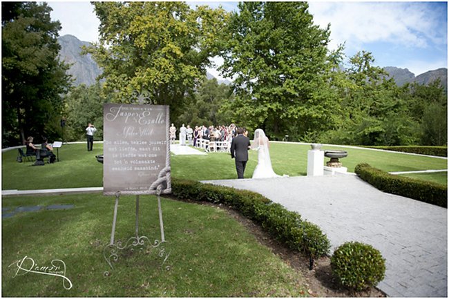Wedding Ceremony at Molenvliet Wine Estate