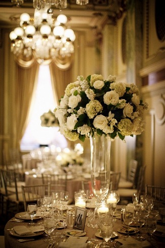 Elegant White Wedding Reception at The Willard InterContinental Hotel