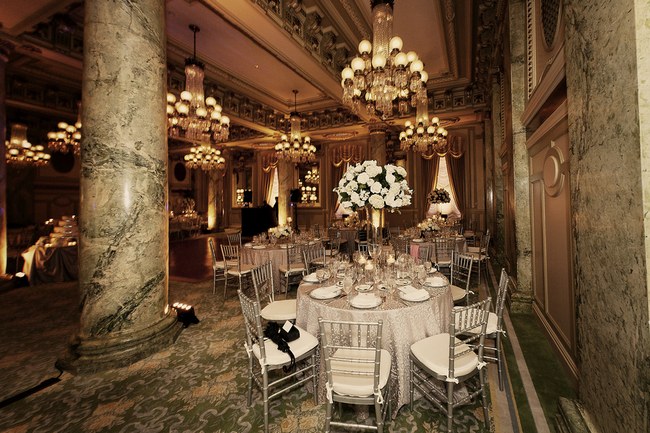 Elegant White Wedding Reception at The Willard InterContinental Hotel