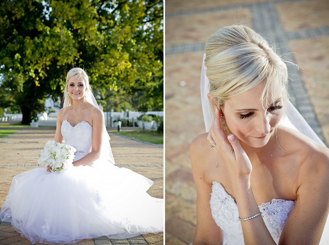 Elegant Black & White Allée Bleue Wedding, South Africa