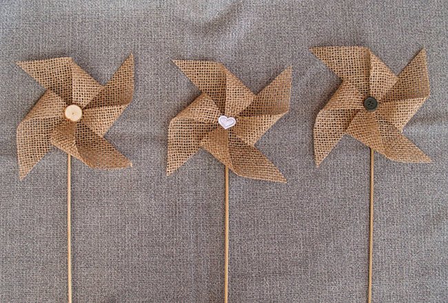 Paper Pinwheel kit SPINNING vintage shabby chic wedding party handmade 