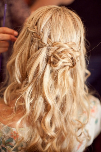 Waterfall Braided Wedding Hairstyles