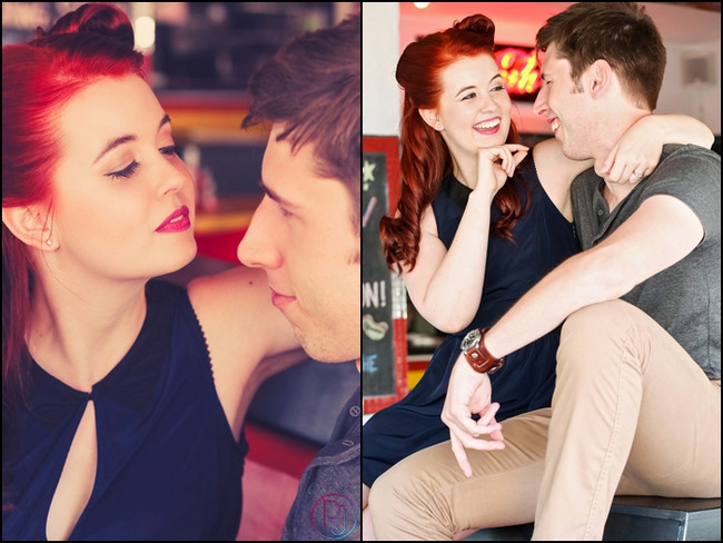 Fifties Style Diner Engagement Shoot 