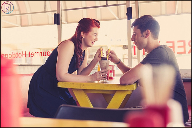 Fifties Style Diner Engagement Shoot See more ideas about engagement style, engagement photos, engagement couple. fifties style diner engagement shoot