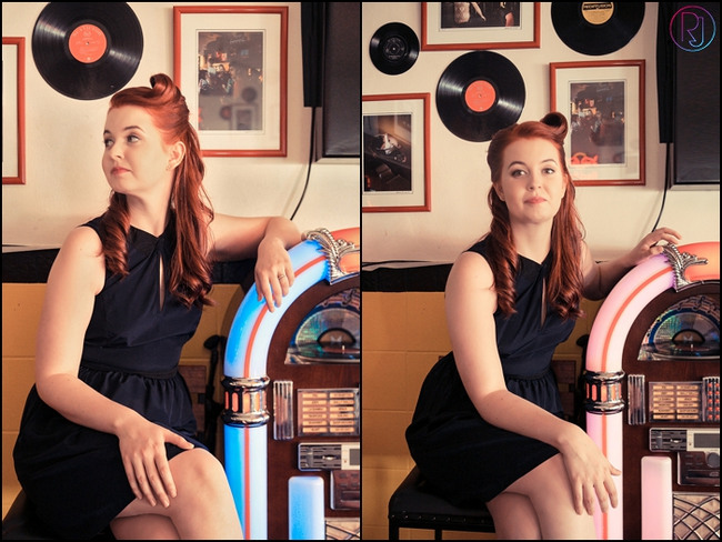 Fifties Style Diner Engagement Shoot
