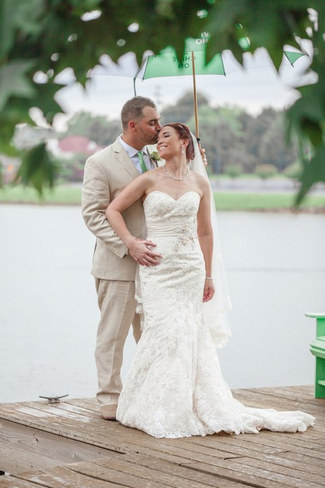 Green White Rustic Knoxville Outdoor Wedding