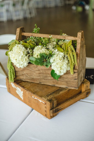 Green White Rustic Knoxville Outdoor Wedding