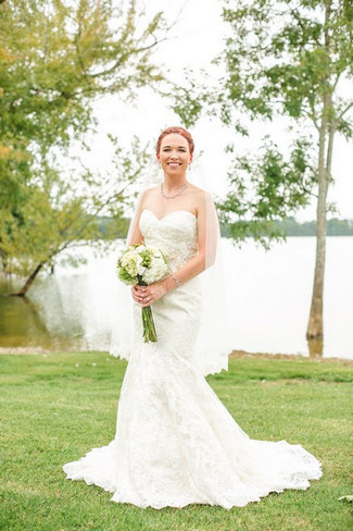 Green White Rustic Knoxville Outdoor Wedding