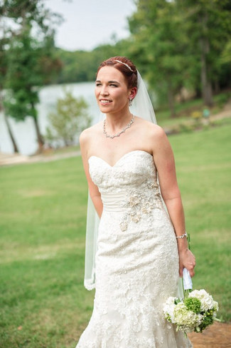 Green White Rustic Knoxville Outdoor Wedding