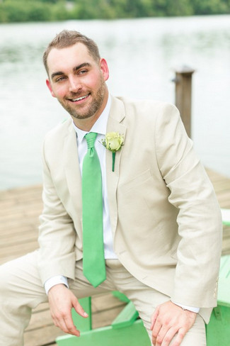 Green White Rustic Knoxville Outdoor Wedding