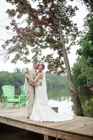 Green White Rustic Knoxville Outdoor Wedding