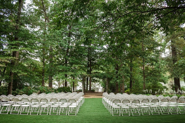 Green White Rustic Knoxville Outdoor Wedding