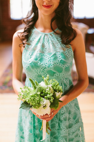 Mint & Coral Vintage Summer Wedding, Los Angeles