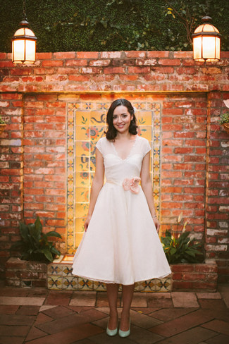 Mint & Coral Vintage Summer Wedding, Los Angeles