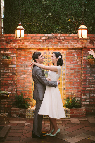 Mint & Coral Vintage Summer Wedding, Los Angeles