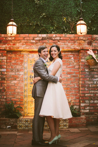 Mint & Coral Vintage Summer Wedding, Los Angeles