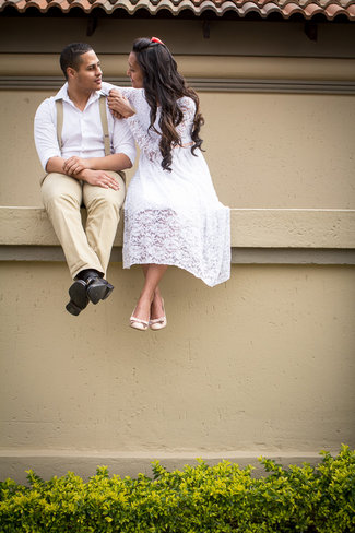 Love and Baking Flour Kitchen Engagement Session