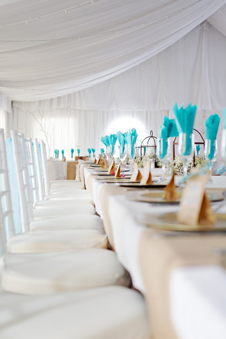 Turquoise & White Country Love Wedding, East London
