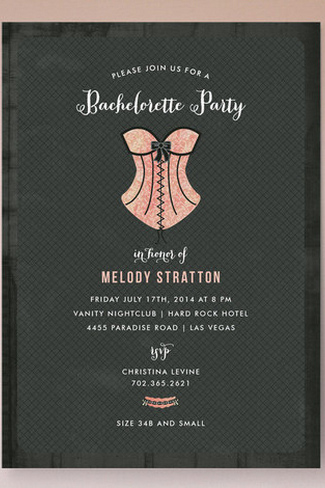 Cute Bachelorette Party Invite